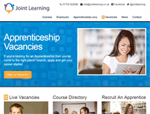 Tablet Screenshot of jointlearning.co.uk